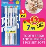 Tooth Fresh Tooth Brush Set Soft