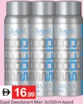 Sapil Deodorant Men Assorted