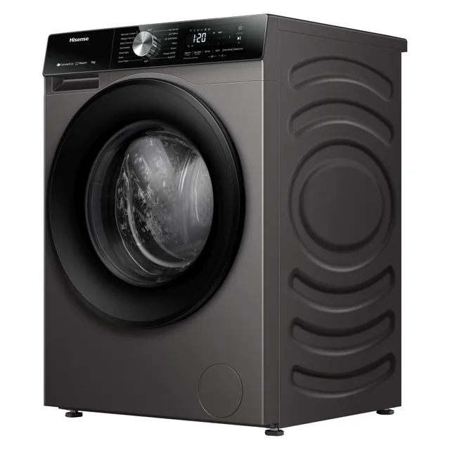 Hisense ConnectLife Front Load Washing Machine With Wi-Fi WD3S1043BT Titanium Silver With Dryer