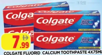 Colgate معجون أسنان بالفلورايد والكالسيوم