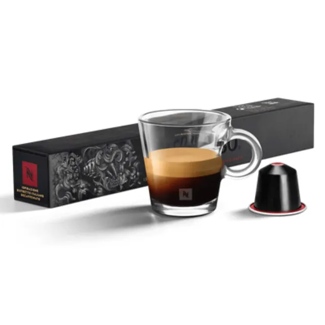 Carrefour Nespresso Ispirazione Ristretto Decaffeinato Original Coffee Capsules, 10 Capsules