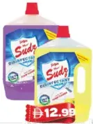 Sudz Disinfectant Floor Cleaner Rose