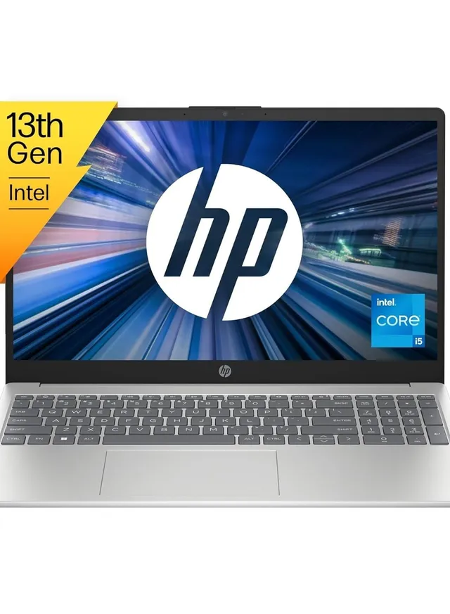 HP 2023 15s Series 15.6" Notebook, FHD (1920x1080), Intel Core -1335U Deca-Core i5, 32 GB DDR4 RAM, 2 TB NVME SSD, Thin & Light, Windows 11, English, Silver - International Version