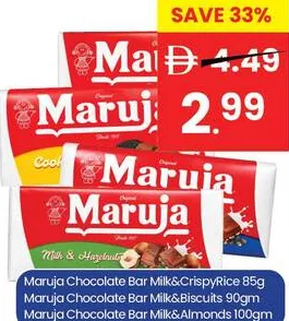 Maruja Chocolate Bar Milk & Hazelnut