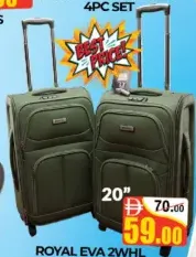 Royal Eva 2Whl Trolley