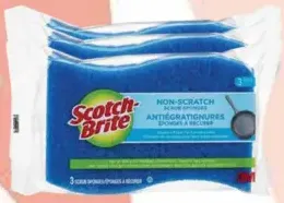 Scotch-Brite إسفنجة فرك لا تسبب الخدوش/للعناية بالأسطح الحساسة