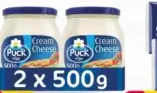 Puck White Cheese Glass Jar