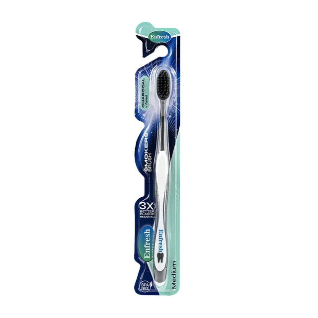 Enfresh Smoker Brush Charcoal Medium Assorted Colours 1 pc