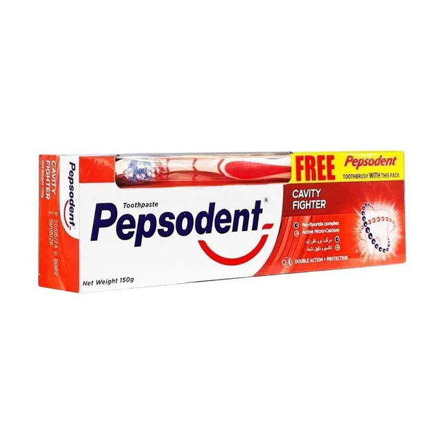 Pepsodent Cavity Fighter Tooth Paste With Tooth Brush - + TB