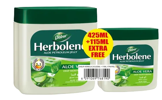 Dabur Herbolene Petroleum Jelly With Al + Extra Free