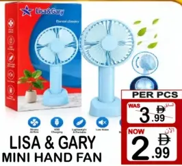 Lisa & Gary Mini Hand Fan