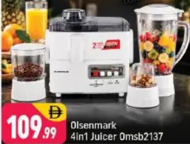 Olsenmark 4in1 Juicer OMSB2137, 650W