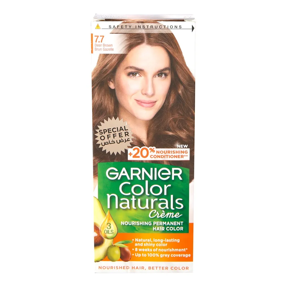 Garnier صبغة Naturals لون بني غزالي 7.7 Cr塾e