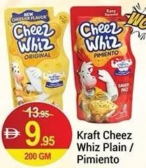 Kraft Cheez Whiz Plain / Pimiento