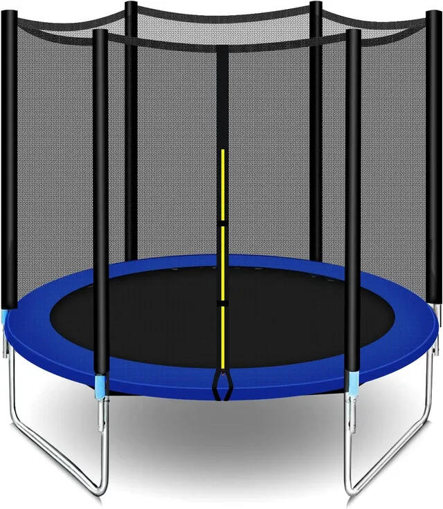 yalla homegym 6Ft Trampoline with Enclosure Net, for Kids & Adults Outdoor Trampoline, Fitness & Exercise Trampoline with Safety Net