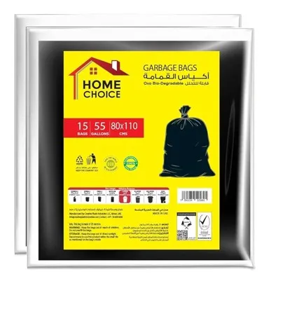 Home Choice Garbage Bag Flats 80 x 110 cm - 2 x 15's
