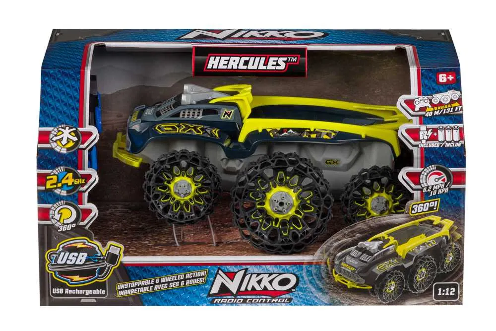 Nikko سيارة Rc Hercules ب6 عجلات