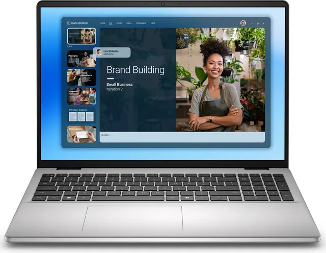 Dell DC16251 16" Touchscreen Laptop – Intel Core 7 150U Processor, 32GB DDR5 5600MHz RAM, 1TB SSD, 16" FHD+ 2K Touch Display, Intel Graphics, Windows 11, English Keyboard, Platinum Silver