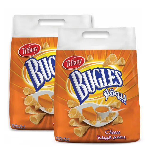 Tiffany Bugles Cheese Crispy Corn Snacks 2 pkt