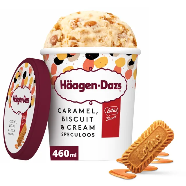 Haagen Dazs caramel, biscuit and cream speculoos ice cream