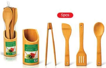 Bamboo Kitchen Tools Set