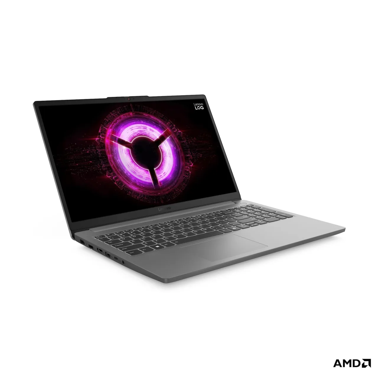 Lenovo لابتوب ألعاب LOQ 15ARP10E بشاشة 15.6 بوصة FHD 144Hz IPS، معالج AMD Ryzen 7 7735HS، رام 16GB DDR5، تخزين 512GB SSD، كرت NVIDIA GeForce RTX 4050 6GB، لوحة مفاتيح إنجليزية، رمادي Luna Grey