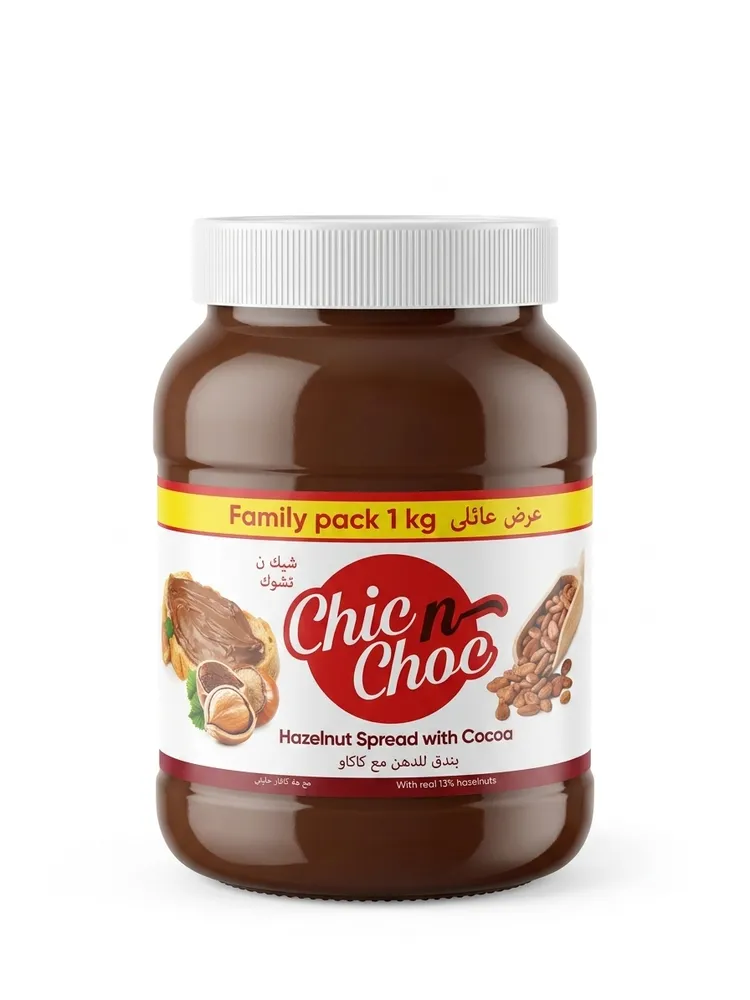 Chic n Choc نوتيلا سبريد بالبندق والكاكاو