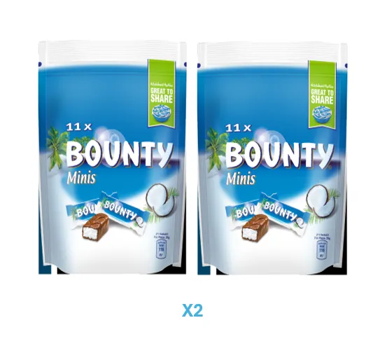 Bounty مينيز كيس 275g x 2pcs بسعر خاص