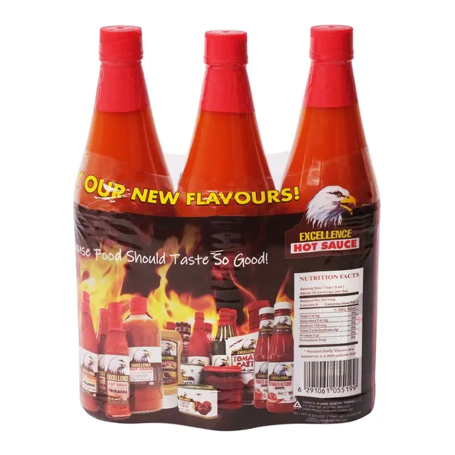 Excellence Hot Sauce - 3 x 6 oz