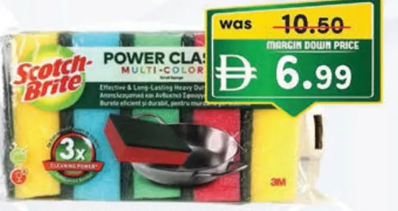 3M Scotch-Brite إسفنجة تنظيف فرك سكوتش برايت