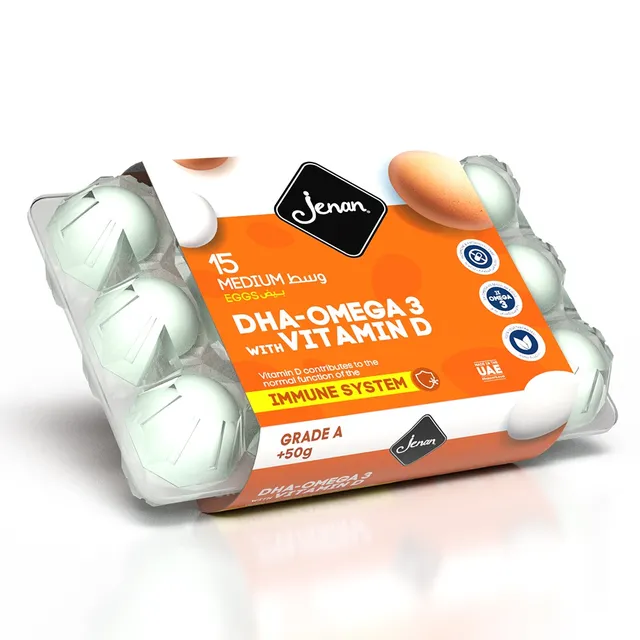 Jenan Omega 3 with Vitamin-D Eggs 15's