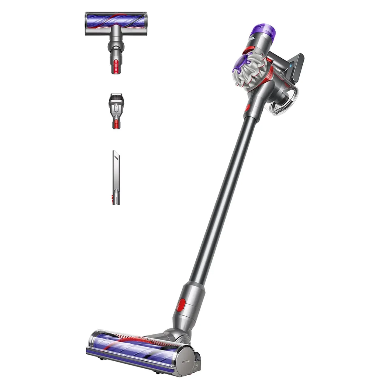 Dyson مكنسة كهربائية متطورة V8 فضي/نيكل تنظيف لاسلكي قوي