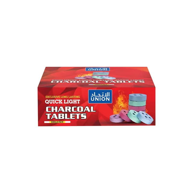 Union Exclusive Long Lasting Quick Light Charcoal Tablets, 20 Pcs