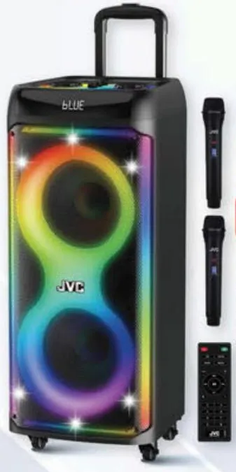 JVC Trolley Speaker With Wireless Microphone XSN5214PB