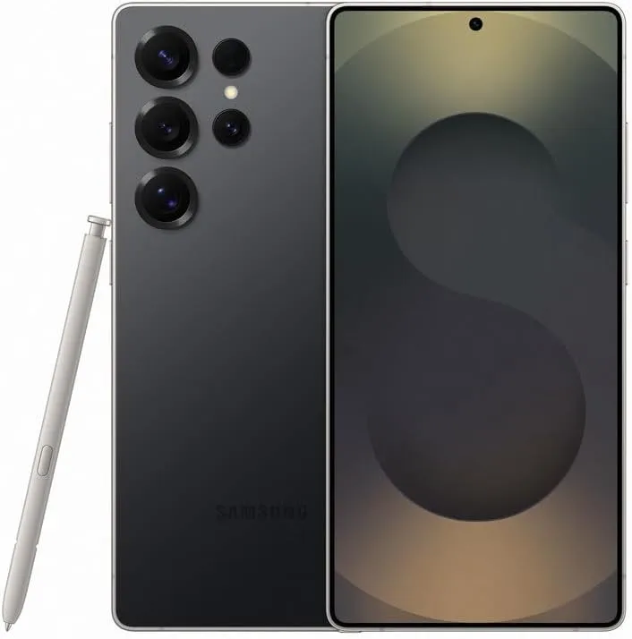 Samsung هاتف Galaxy S25 Ultra بشريحتين ذاكرة 12GB RAM تخزين 256GB يدعم 5G لون Titanium Jetblack