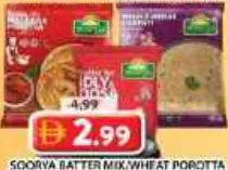 Soorya Batter Mix/Wheat Porotta/Malabar Porotta/Wheat Chappathi