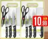 Knife Set With Cutting Board