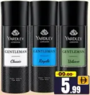 Yardley Body Spray Assorted