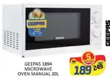 Geepas فرن ميكروويف يدوي 1894