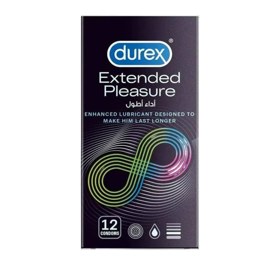 Durex واقيات ذكرية لمتعة ممتدة 12 عبوة