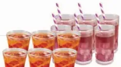Lucky Classic Glass Tumbler Set V-Series /Ring-Pattern
