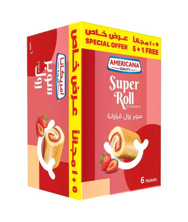 Americana Swiss Roll Strawberry