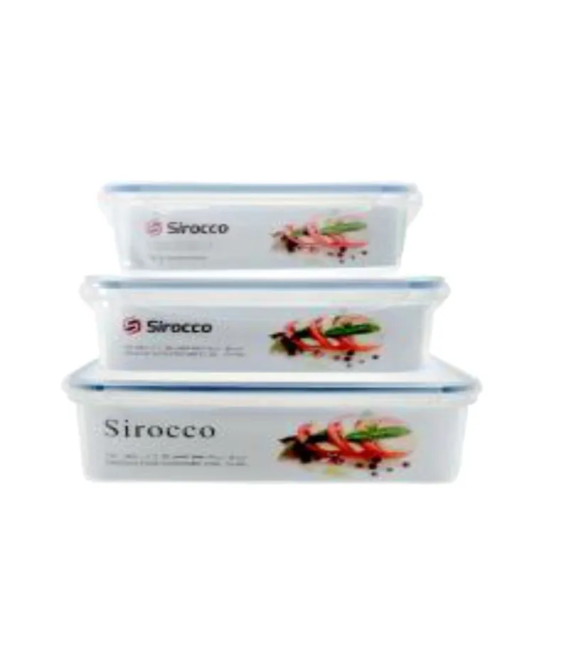Sirocco طقم حافظات طعام - 3 pcs