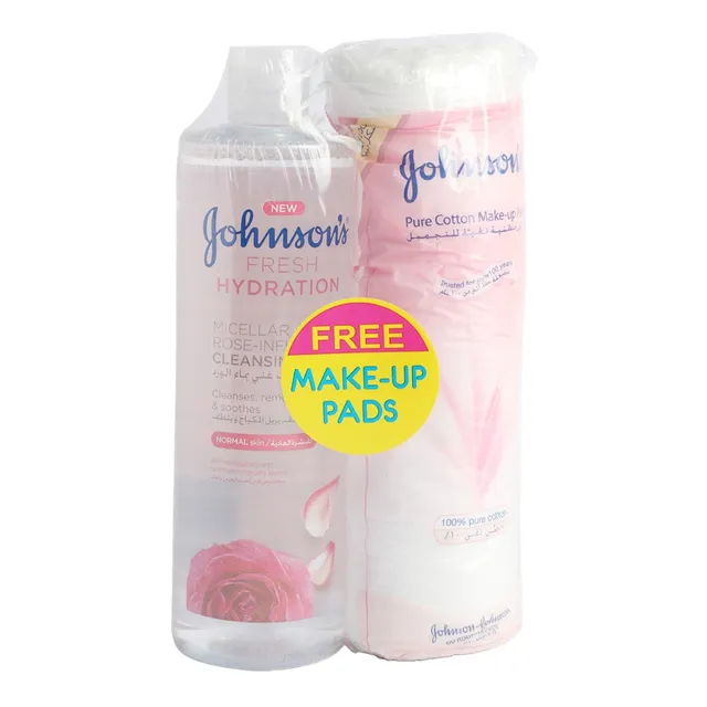 Johnson'S Fresh Hydration Cleanser + Makeup Pads
