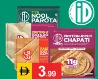 iD Nool Poratta, Protein Chapati, Ragi Protein Batter