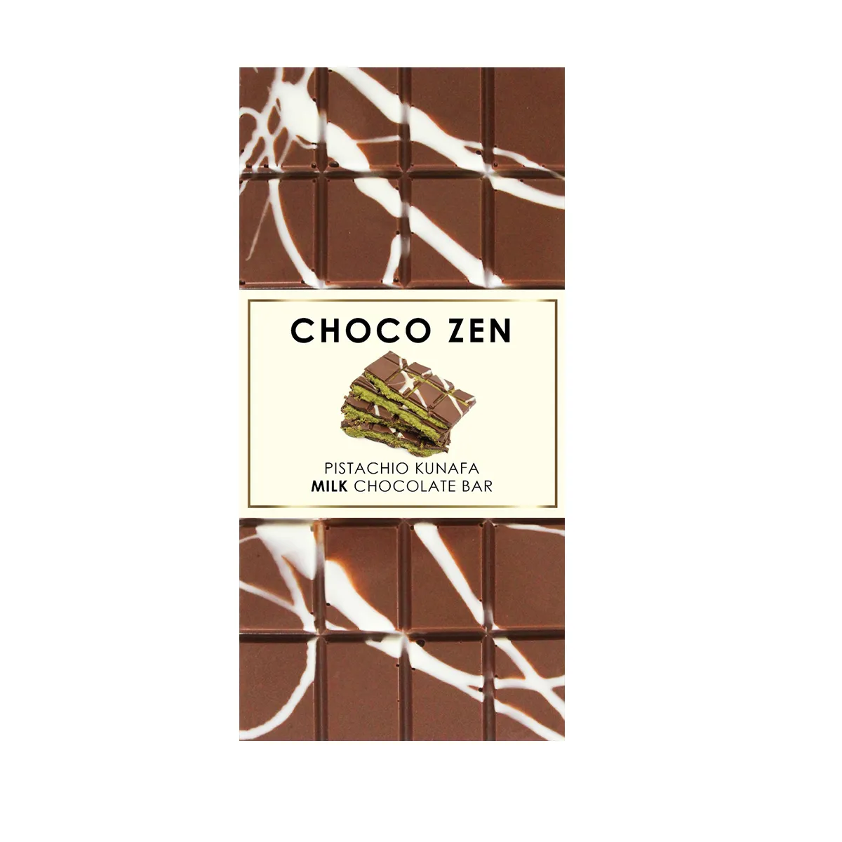 Choco Zen شوكولاتة دبي بالحليب بالكنافة والفستق