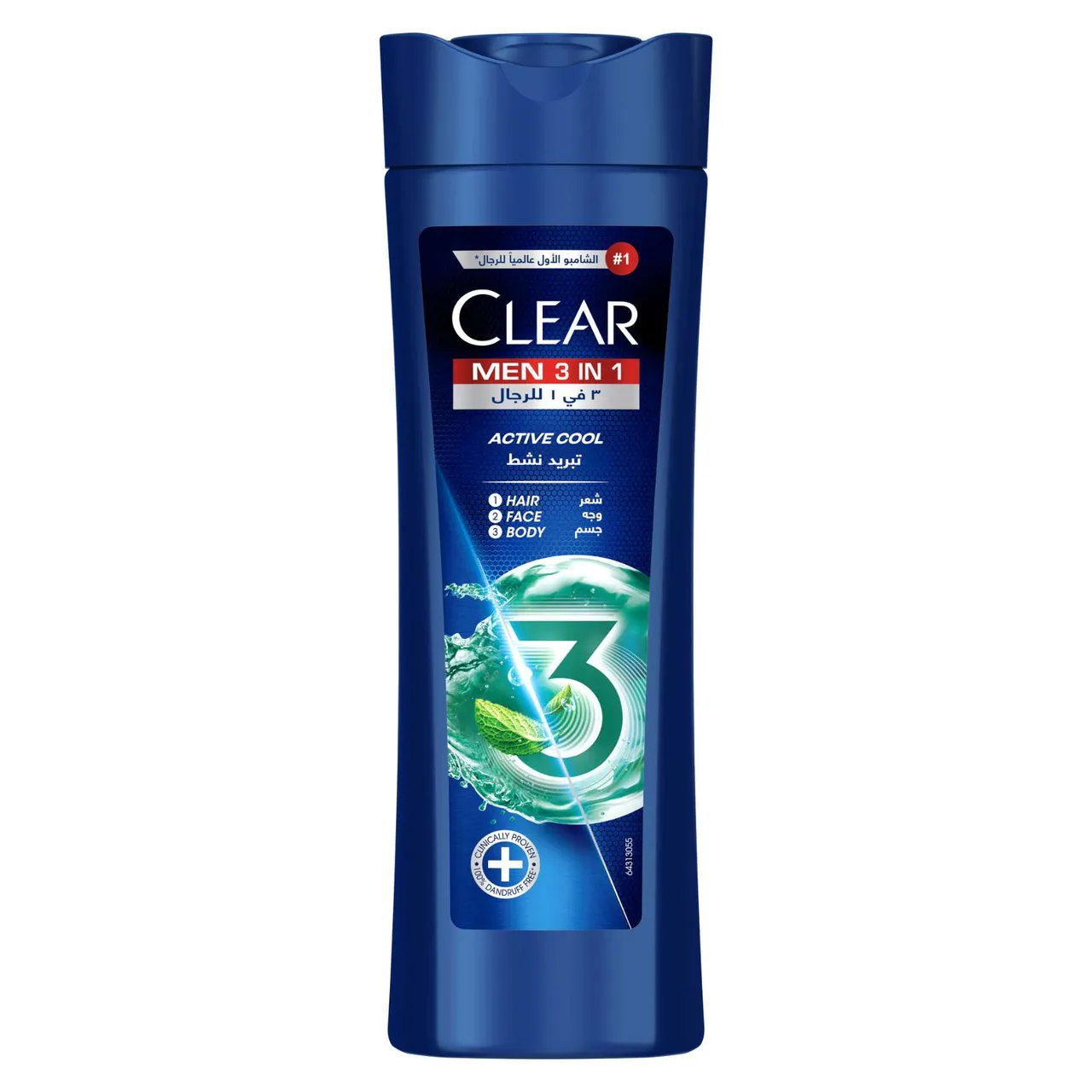 Clear شامبو 3 في 1 للرجال أكتيف كول