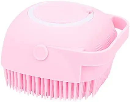 marrkhor Silicone Body Brush Shower Scrubber With Shower Gel Dispenser Function, Soft Silicone Bath Massage Body Brush, Shower Loofah Brush