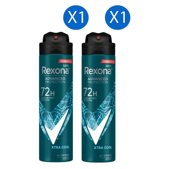 Rexona Men Advanced Protection Anti-Perspirant Deodorant Spray, Xtra Cool