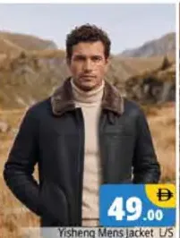 Yisheng Mens Jacket Long Sleeve